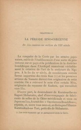 Chapitre II. La période sino-coréenne. De 550 environ au milieu du VIIe siècle