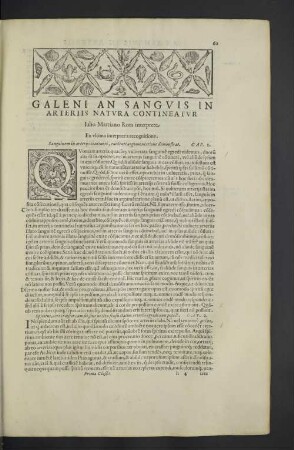 Galeni an sanguis