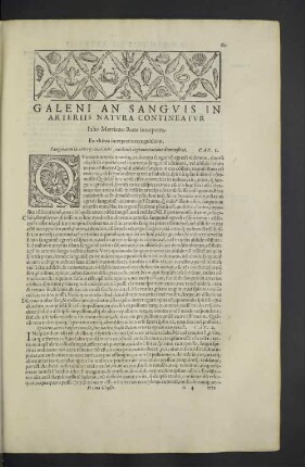 Galeni an sanguis