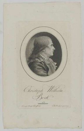 Bildnis des Christoph Wilhelm Bock