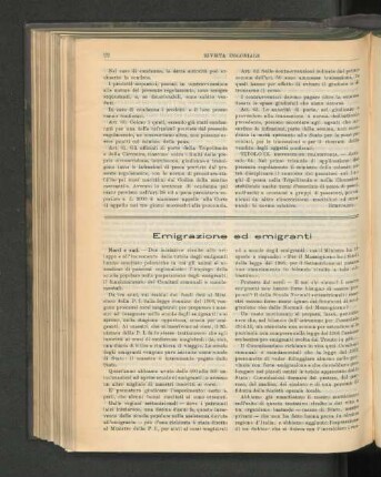 Emigrazione ed emigranti.