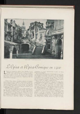 L'Opéra et l'Opéra-Comique en 1900