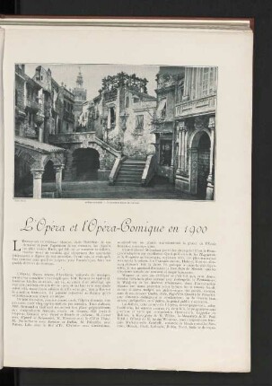 L'Opéra et l'Opéra-Comique en 1900