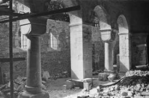 Klostermansfeld ehem. Benediktiner-Klosterkirche, Inneres, Mittel- und Seitenschiff