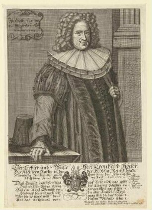 Leonhard (II.) Höger, Rotgerber, des Kleinern Rats; geb. 1655; gest. 1724