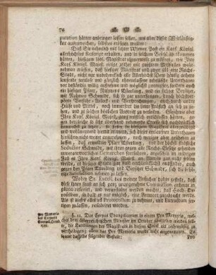 §. 12. Pro Memoria des Corporis Evangel. Octob. 1755.