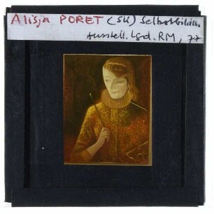 Poret, Selbstbildnis