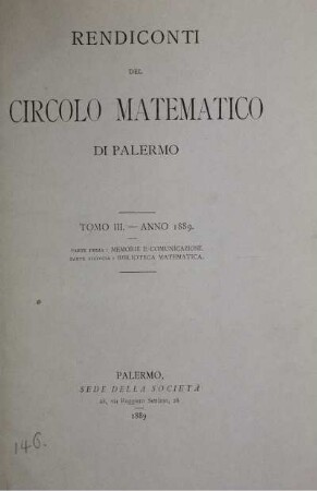 3: Rendiconti del Circolo Matematico di Palermo