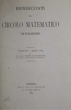 3: Rendiconti del Circolo Matematico di Palermo