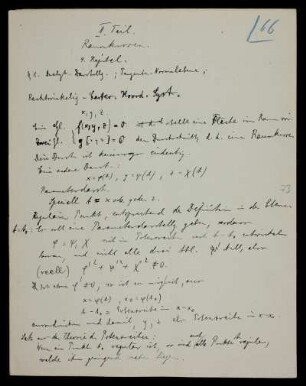 § 1. Analytische Darstellung, Tangente, Normalebene.