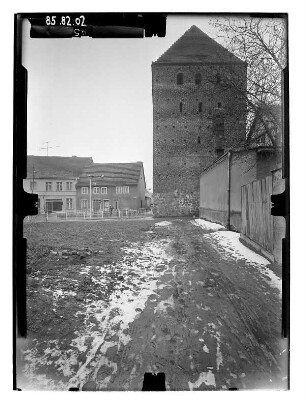 Pasewalk. Prenzlauer Tor (M. 15. Jh.). Seitenfront