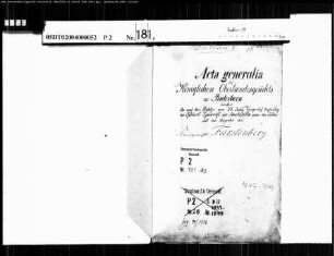 Belegakte zu dem Zivilstandsregister der Juden der Gemeinde Fürstenberg mit den Orten Bleiwäsche, Essentho, Fürstenberg, Giershagen, Leiberg, Meerhof, Oesdorf, Wünnenberg (Akte Gen. 1847-1849)