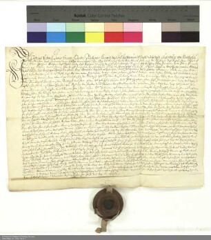 Revers Gabriel Sebachs bezüglich der Belehnung mit Gütern in Ebersberg und weiteren im Einzelnen aufgeführten Lehen durch Joachim [von Gravenegg], Abt von Fulda