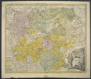 Landgraviat. Thuringiae : Tabula Generalis in suos Principatus et Sta[t]us accurate divi.