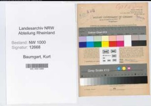 Entnazifizierung Kurt Baumgart, geb. 21.02.1905 (Verwaltungsangestellter)