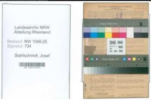 Entnazifizierung Josef Stahlschmidt , geb. 03.11.1896 (Vertreter)