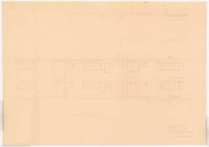 Gartenanlage Brühler Straße (Wohnungen für Belgische Besatzungsangehörige), Köln: Haus Typ XR: Strraßenansicht 1:50