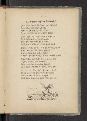 81. Liedchen auf dem Steckenpferd.