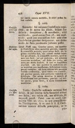 438 - 449, § 1068 - 1074