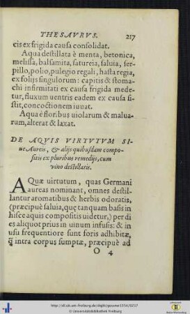 De aquis virtutum sive aureis …
