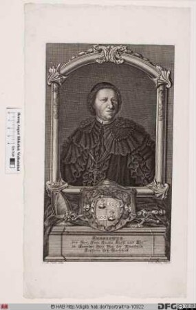 Bildnis Anselm (Frhr. Reichlin von Meldegg), 1728-47 Fürstabt von Kempten