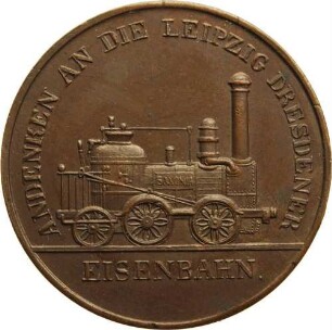 Leipzig - Eröffnung der Eisenbahnstrecke nach Dresden