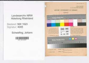 Entnazifizierung Johann Schwefing , geb. 03.09.1894 (Kaufmann)