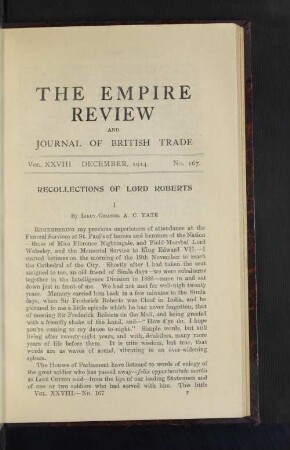 Recollections of Lord Roberts