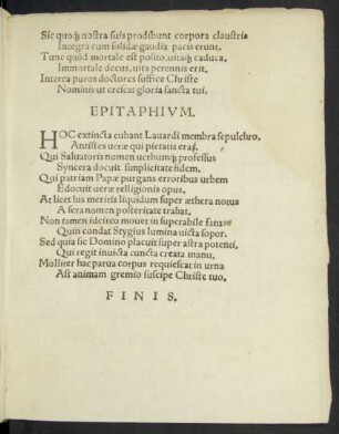 Epitaphium.