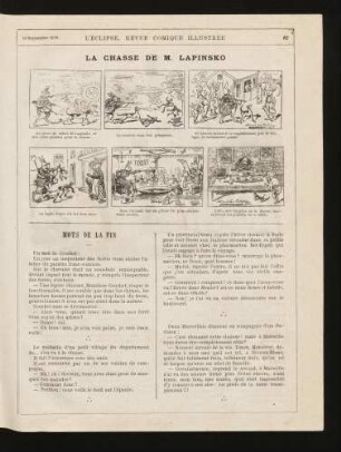 La chasse de M. Lapinsko