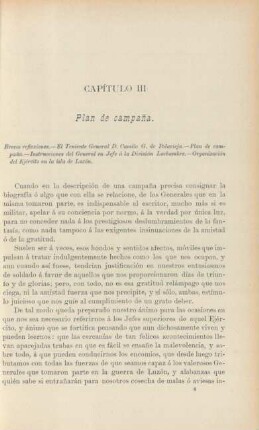 Capítulo III. Plan de campana