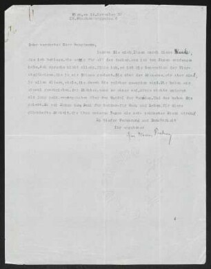 Brief von Oskar Maurus Fontana an Gerhart Hauptmann