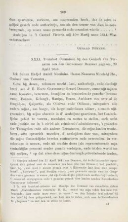 XXXI. Translaet Commissie bij den Coninck van Ternaten ..., 20 April 1644