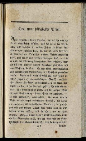 Drei und fünfzigster Brief. - Fünf und funfzigster Brief.