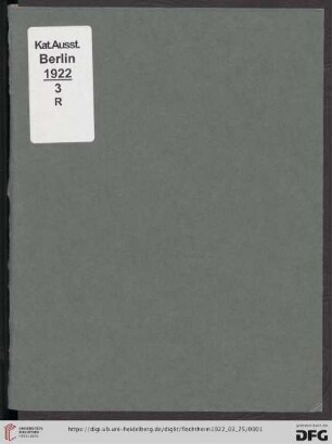 Das schwedische Ballett : Ausstellung in Berlin 25. März-19. April 1922