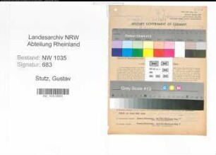 Entnazifizierung Gustav Stutz , geb. 06.02.1899 (Direktor)