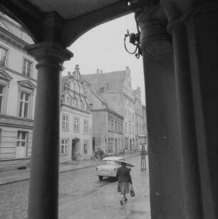 Stralsund. Blick entlang der Badenstraße