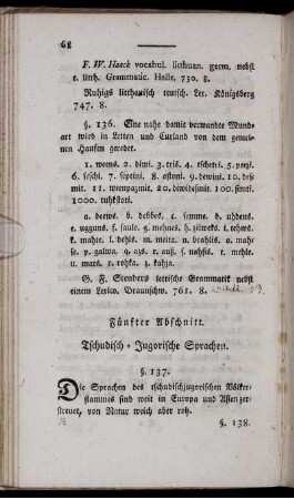 Fünfter Abschnitt. Tschudisch-Jugorische Sprachen