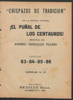 1934002100: Capitulos 83 - 86