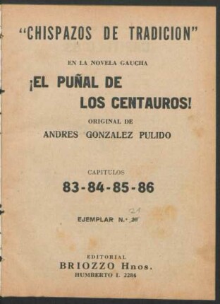 1934002100: Capitulos 83 - 86