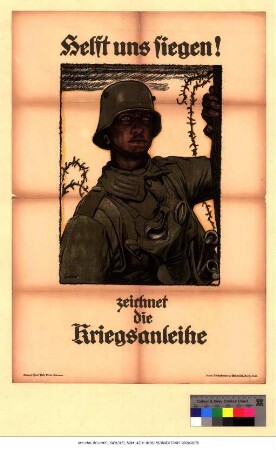 Originaltitel: Helft uns Siegen! zeichnet die Kriegsanleihe