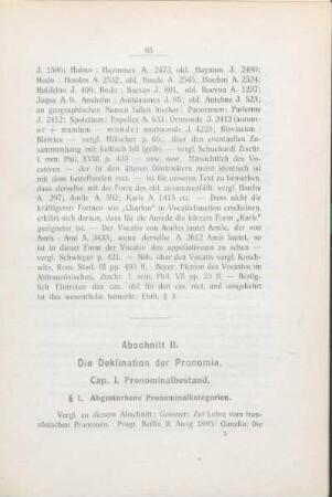 Abschnitt II. Die Deklination der Pronomia.