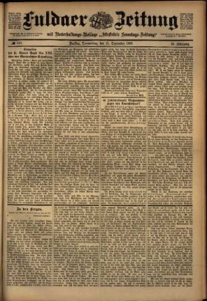 Ausgabe vom Donnerstag, den 15. September 1898.