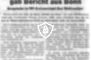 MdB [Name maskiert] gab Bericht aus Bonn