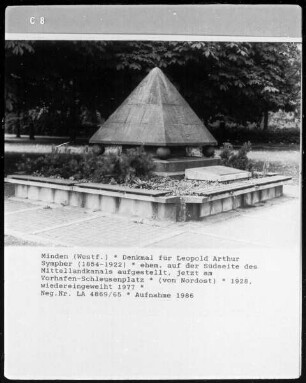 Denkmal für Leopold Arthur Sympher