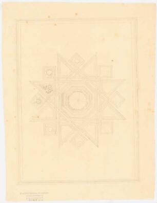 Villa, Kairo (?): Rosette und florale Formen in geometrischer Kassettierung