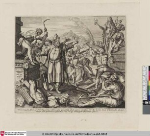 [The Israelites Destroying the Graven Images of Baal; Die Israeliten zerstören die Götzenbilder des Baal]