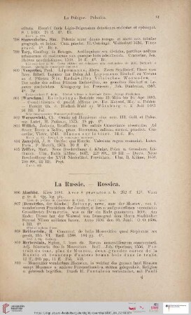 La Russie / Rossica (Nr. 806 - 824)