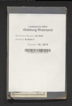 Grenzirrungen zwischen Kurköln und der Reichsherrschaft Hörstgen
