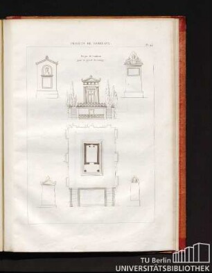 Projets de tombeaux. Pl. 44.